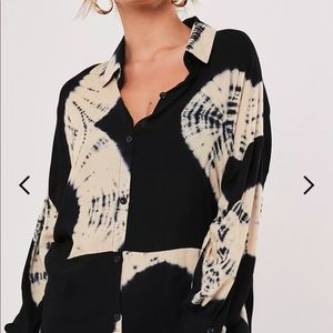 Missguided Oversized dip back t dress